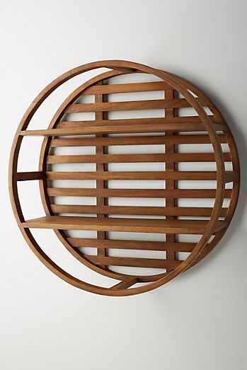 Wooden Wheel Shelving Unit Brown House Aesthetic, Aesthetic Shelves, Circular Shelf, Natural Office, Wood Magazine, Wooden Wheel, Brown House, Japanese Furniture, House Aesthetic