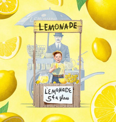 Jason Raish Illustration - History of the Lemonade Stand - Smithsonian Magazine Lemonade Stand Illustration, Stand Illustration, Lemonade Illustration, Keys Art, Lemonade Stand, Visual Development, Buy Prints, Art History, The History