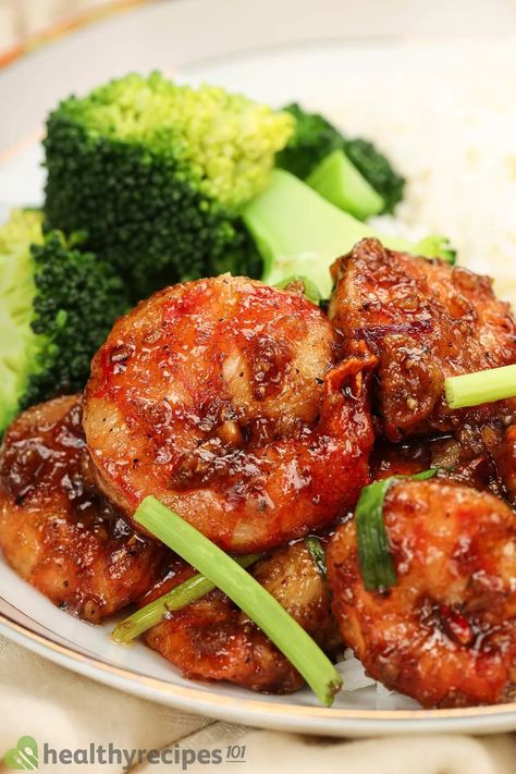 Mongolian Shrimp Recipe: An Easy and Tasty Meal With Shrimp Mongolian Shrimp, Meal With Shrimp, Chinese Fish Recipe, Blanched Broccoli, Shrimp And Rice Recipes, Flavorful Shrimp, Shrimp And Rice, Chicken And Shrimp, Cooked Rice