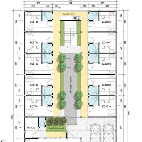 3D Floor Plans within 24 hours for $15 Hostel Layout Floor Plans, Hostel Plans Architecture, Hostel Design Plan, Hostel Plans, Hotel Room Design Plan, Plan Interior Design, Plan Building, Hotel Bedroom Design, Small House Blueprints