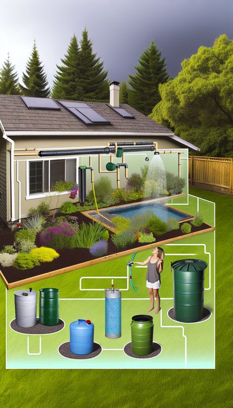 Hello! If you're looking to become more environmentally friendly and save money on water bills, creating a rainwater collection system is a great way to do both. By collecting rainwater from your roof... Collecting Rainwater, Rainwater Collection System, Rain Barrel System, Rainwater Collection, Gutter Guard, Water Bill, Emergency Plan, Rainwater Harvesting, Cleaning Gutters