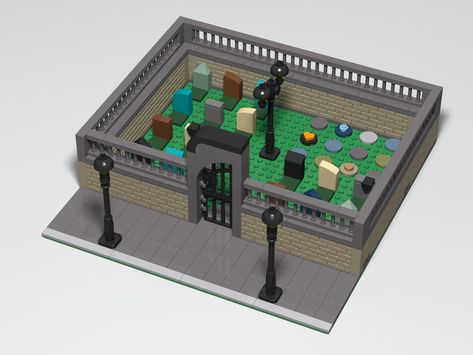 Building Instructions, Lego Group, Modular Building, Lego Parts, Group Of Companies, Lego Moc, Cemetery, Small Towns, You Can Do