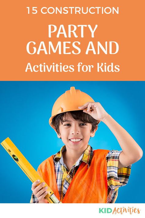 Construction Games Preschool, Construction Theme Party Games For Kids, Construction Kids Activities, Construction Theme Games, Construction Theme Birthday Party Games, Construction Games For Kids, Construction Birthday Games, Construction Party Games Activities, Construction Theme Party Games