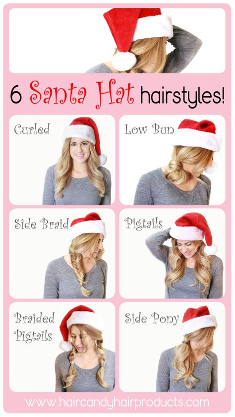 Hairstyles Curls, Easy Crochet Hat, Pigtail Braids, Christmas Hairstyles, Work Hairstyles, Holiday Hairstyles, Christmas Hair, Popular Hairstyles, Outfits With Hats