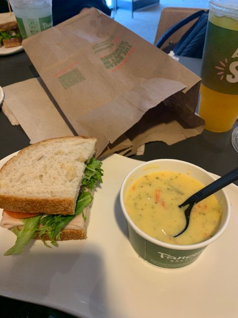 #panera #aesthetic #food #healthy #cozy Panera Food, Panera Bread Aesthetic, Panera Aesthetic, Panera Bread, Food Is Fuel, Healthy Meal Prep, Cafe Food, Food Obsession, Food Cravings