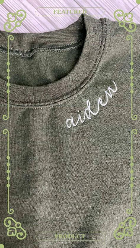 ✨ Ready to wear your name in style? 🎉 Our Name Script Embroidered Sweatshirt is your new closet essential! 💖 Designed just for you, this cozy custom crewneck lets your personality shine through. 🌟 Perfect for chilly days or lounging at home! Who’s ready to rock their name? 👋💕 Comment your name below and let’s get the style party started! 🎈#CustomSweatshirt #EmbroideredFashion #PersonalizedStyle #ComfyChic #FashionGoals #UniqueWear #CreativeWardrobe #linalovestwo #avalynluna #womenowned Custom Crewneck Sweatshirts, Custom Crewneck, Name Embroidery, Cute Couple Gifts, Embroidery Sweatshirt, Comfy Chic, Embroidered Crewneck, New Closet, Gift For Brother