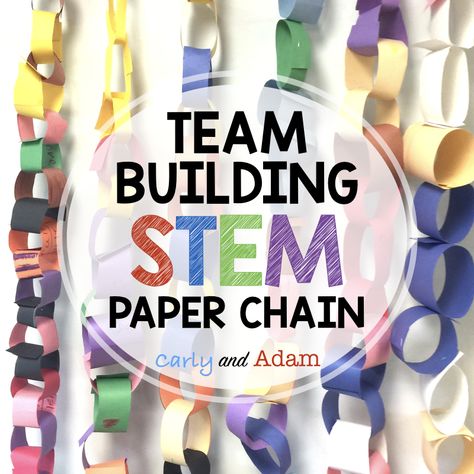 Paper Chain Challenge, Stem Lessons, Early Years Maths, Steam Ideas, Stem Curriculum, Stem Classes, Stem Resources, Stem Lab, Paper Chain