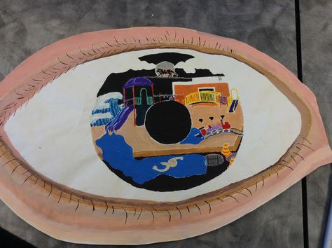 Surrealism Art Projects, Magritte Art, 7th Grade Art, About Me Activities, 2023 Art, Surrealism Art, Realistic Eye, Eye Of The Beholder, Rene Magritte