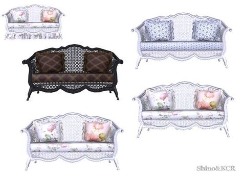 Sims 4 Shabby Chic, Eclectic Sofas, Rococo Sofa, Cc Packs, Ts4 Mods, Cc Shoes, Sims 4 Cc Folder, Free Sims, Shabby Chic Living