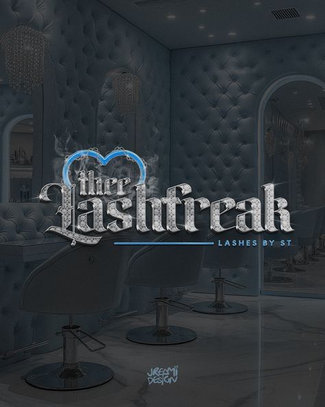 1 of the concepts for Logo & sublogo design for Thee Lash Freak 🩵✨ I am taking on new clients - hit the 🔗 at the top of my page to enquire 📱 . . . #logodesignservices #beautydesign #logodesigneruk Lashes Logo Design, Beauty Business Logo, Lashes Logo, Business Photoshoot, Logo Design Process, Work With Me, New Clients, Fashion Logo Design, Beauty Design