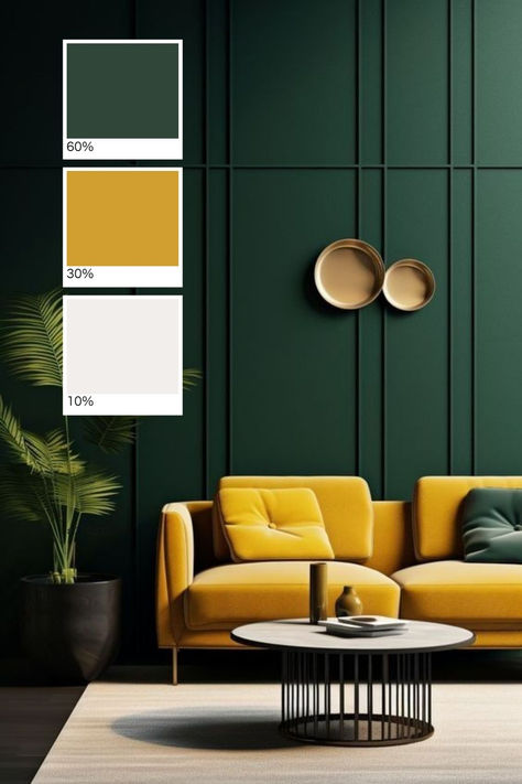 Dark Green Complementary Colors, Green Complementary Color Palette, Color Palette Modern, Complementary Color Palette, Modern Food, Modern Color Palette, Green Beige, Complementary Colors, Green Wall