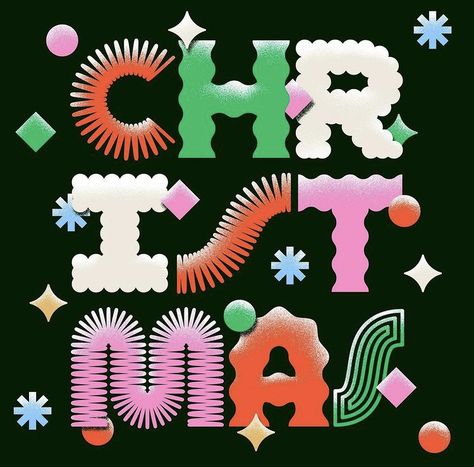 Jasmina Zornic, Christmas Fonts Free, Christmas Graphic Design, 달력 디자인, Holiday Graphics, Christmas Typography, Beautiful Lettering, Key Visual, Christmas Fonts