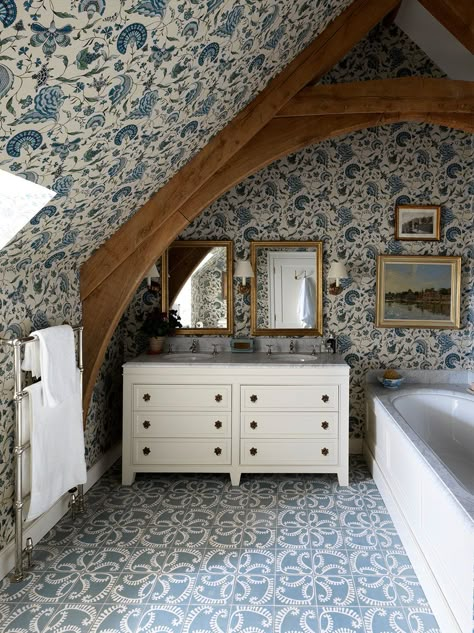 Antique Bathroom Ideas, Hall House, Snug Room, Historic Renovation, Inglenook Fireplace, Nancy Meyers, Tudor House, Countryside House, Coastal Granddaughter