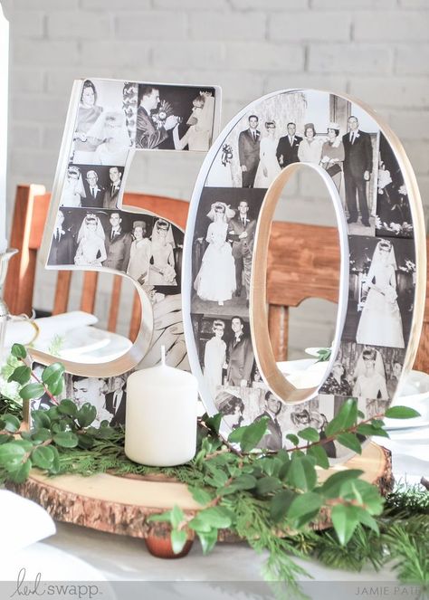 50th Anniversary Centerpieces, 60th Wedding Anniversary Party, Photo Centerpieces, Anniversary Centerpieces, 50th Year Wedding Anniversary, 60th Anniversary Parties, 50th Wedding Anniversary Decorations, 50th Anniversary Decorations, 40th Anniversary Party