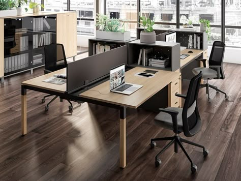 Download catalogue and price list of X4 | workstation desk By quadrifoglio group, sectional workstation desk, x4 Collection Desk Design Office, Md Cabin, Startup Office Design, Accounting Office, Workstation Desk, Startup Office, Open Space Office, Office Design Inspiration, Modern Office Space