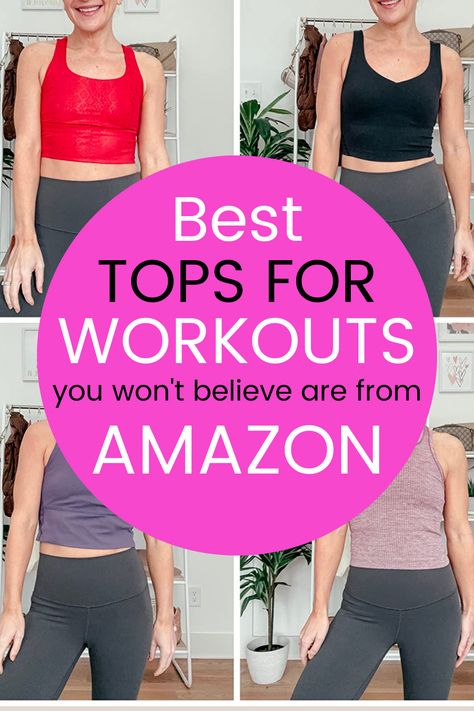 Tops From Amazon, Tops Amazon, Womens Activewear Tops, Womens Workout, Activewear Tops, Amazon Must Haves, Womens Workout Outfits, Workout Outfit, Women's Activewear