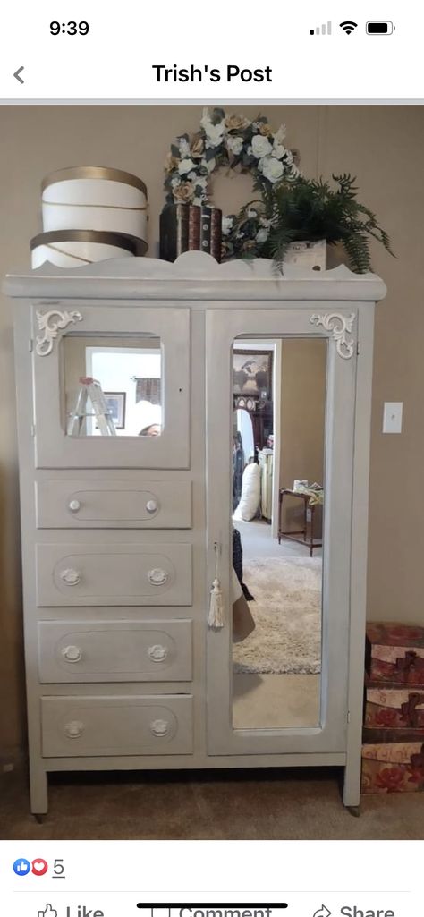 Armoire Ideas, Refinishing Furniture Diy, Upcycled Furniture, Refinishing Furniture, Changing Table, Armoire, Furniture Diy, Wardrobe, Furniture