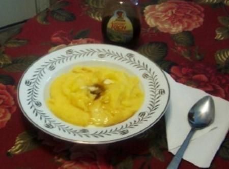 HASTY PUDDING -a very old cornmeal recipe Cornmeal Pudding, Hasty Pudding, Cornmeal Recipes, Easy Comfort Food, Pudding Recipes, Quick Breakfast, Vintage Recipes, A Bowl, Gluten Free Recipes