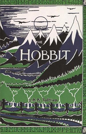 The Hobbit’s publication day By Richard Cavendish Published in History Today Volume 62 Issue 9 September 2012. Bilbo Baggins first strode onto the world stage on September 21st, 1937. - First edition of The Hobbit Hobbit Book Cover, The Hobbit Book Cover, The Hobbit Book, Hobbit Book, Cover Books, Bilbo Baggins, Book Cover Illustration, 100 Book, Jrr Tolkien