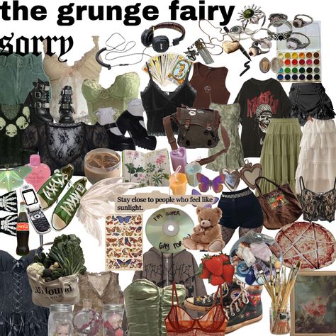 Fairy Grunge Mood Board, Goblincore Outfits, Fairy Grunge Aesthetic, Mood Clothes, Grunge Fairy, Fashion Aesthetics, Cool Fits, Fairy Grunge, Swaggy Outfits