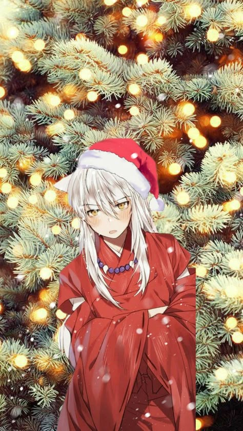 Anime Christmas Wallpaper Iphone, Anime Christmas Wallpaper Aesthetic, Anime Christmas Background, Inuyasha Christmas, Holiday Lockscreen, Christmas Anime Wallpaper, Christmas Background Wallpaper, Merry Chrismast, Most Popular Anime Characters