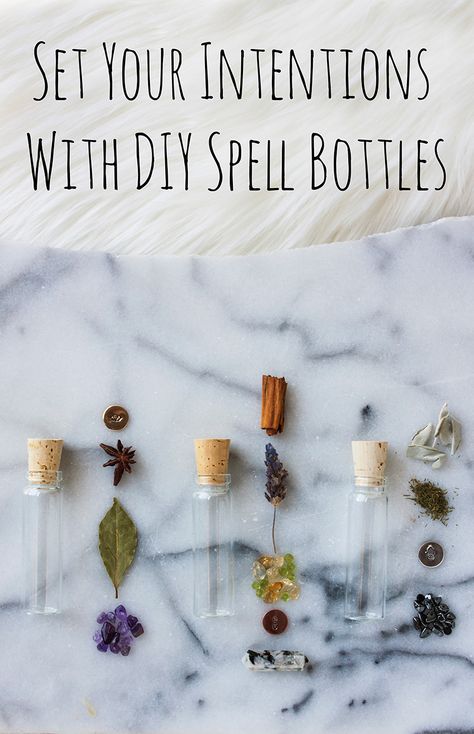 Set Your Intentions with DIY Spell Bottles : Diy Spell Bottles, Spell Bottles Diy, Creativity Spells, Herb Jars, Witches Jar, Spell Bottles, Diy Witch, Set Your Intentions, Wiccan Crafts