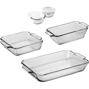 Anchor Hocking 7-Piece Bakeware Set Glass Bakeware Set, Ceramic Bakeware Set, Bakeware Storage, Glass Bakeware, Baking Dish Set, Ceramic Bakeware, Glass Baking Dish, Baking Set, Bakeware Set