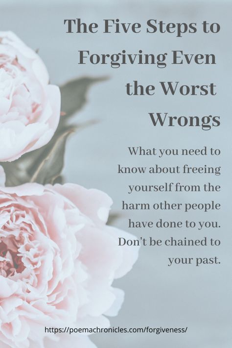 How to Forgive and Let Go in Five Steps - Poema Chronicles Forgiveness Lesson, Forgive And Let Go, Forgiving Others, Grace And Truth, How To Forgive, Godly Inspiration, Spiritual Freedom, In Relationship, Country Music Quotes