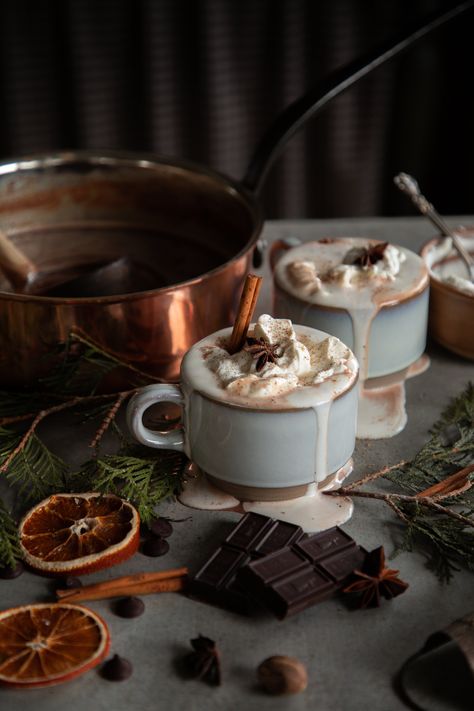 Spiced Hot Chocolate, Fantasy Cottagecore, Chocolate House, American Chocolate, Chocolate Garnishes, Colonial Kitchen, Americano Coffee, Holiday Dishes, Vintage Cooking