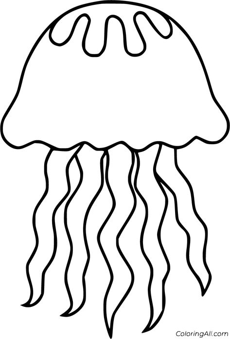 47 free printable Jellyfish coloring pages, easy to print from any device and automatically fit any paper size. Fish Cutouts Printable, Coral Reef Coloring Pages, Fish Outline Printable, Fish Template Printable, Fish Coloring Pages Free Printable, Ocean Coloring Pages For Kids, Fish Coloring Pages For Kids, Jellyfish Coloring, Fish Printables