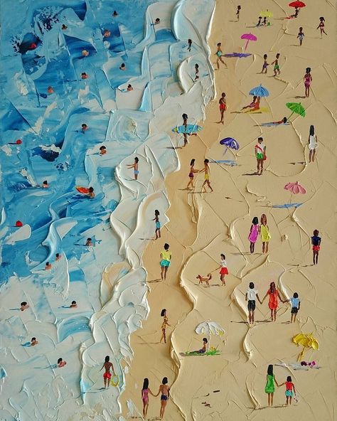 Paintings by Alena Shymchonak Soyut Sanat Tabloları, Arte Inspo, Art And Illustration, Painting Art Projects, Drawing Tutorials, Beach Art, Art Sketchbook, 그림 그리기, Pisa