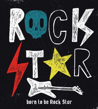 Rockstar Poster, Star Typography, Festa Rock Roll, Rock Star Birthday, Rock N Roll Party, Rock Star Party, Star Photography, School Of Rock, Rock Baby