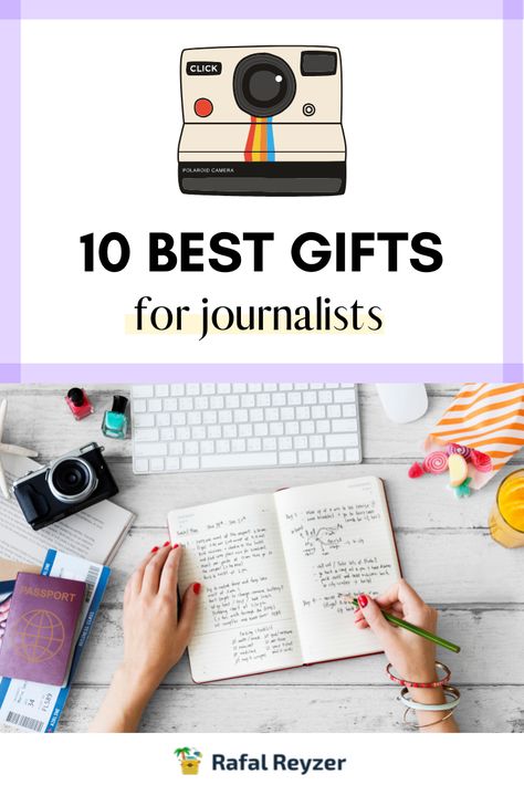 Are you looking for a wonderful gift for your journalist friend, colleague, or partner? The task may seem daunting but in this article you will find a list of 10 best gifts you can give to your fellow scribbler. They are unpretentious and will surely make a close one smile. #Journalist #gift #list Gifts For A Journalist, Gifts For Journalists, Journalist Ideas, Journalism Aesthetic, Tips For Writers, Journalism Career, A Writer's Life, Unique Gift Items, Words Matter