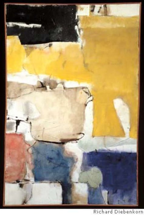 Bay Area Figurative Movement, Richard Diebenkorn, Robert Motherwell, Cy Twombly, Robert Rauschenberg, Joan Mitchell, Jasper Johns, Willem De Kooning, Camille Pissarro