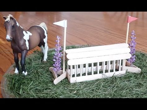 How To Make A Schleich Hay Rack, Cross Country Jump - YouTube Diy Horse Toys, Schleich Horses Stable, Horse Tack Diy, Hay Rack, Diy Horse Barn, Cross Country Jumps, Bryer Horses, Tiny Horses, Indoor Rabbit