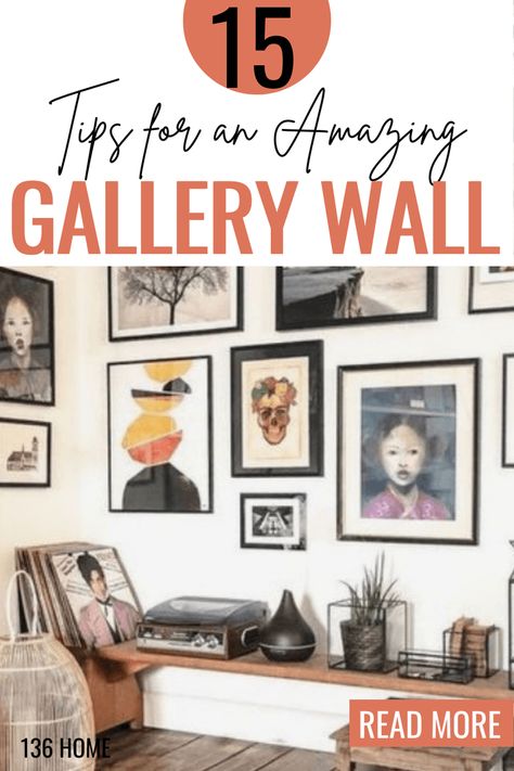 15 Tips to Make an Amazing Gallery Wall | 136 home Top Loader Laundry Room, Bat Decorations On Wall, Gallery Wall Template, Hallway Gallery Wall, Galley Wall, Gallery Wall Ideas, Office Gallery Wall, Bat Decorations, Create A Gallery Wall