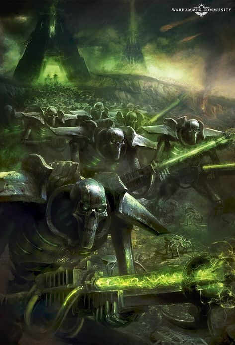 Warhammer Necrons, Warhammer 40k Factions, Necron Army, Necron Warriors, Warhammer 40k Necrons, Tau Warhammer, Warhammer 40k Figures, Warhammer 40k Art, Warhammer Art