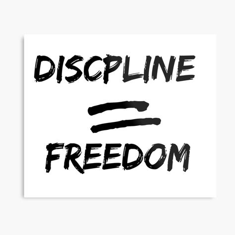 Get my art printed on awesome products. Support me at Redbubble #RBandME: https://www.redbubble.com/i/metal-print/Discipline-equals-freedom-by-KokaaDesign/54154941.0JXQP?asc=u Discipline Equals Freedom, Freedom Wall, Cute Blue Wallpaper, 2024 Vision, Blue Wallpaper, A Metal, Metal Prints, Vision Board, Awesome Products