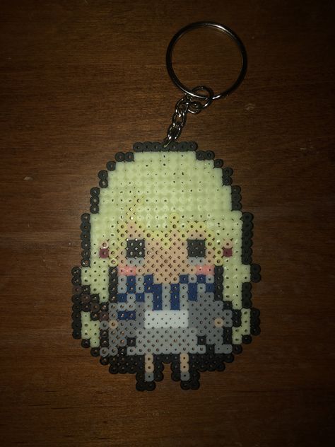 Harry Potter’s Luna Lovegood pyssla Luna Lovegood Perler Beads, Harry Potter Crochet, Harry Potter Luna Lovegood, Hamma Beads, Hama Beads Design, Diy Perler Bead Crafts, Hama Bead, Beads Ideas, Diy Perler Beads