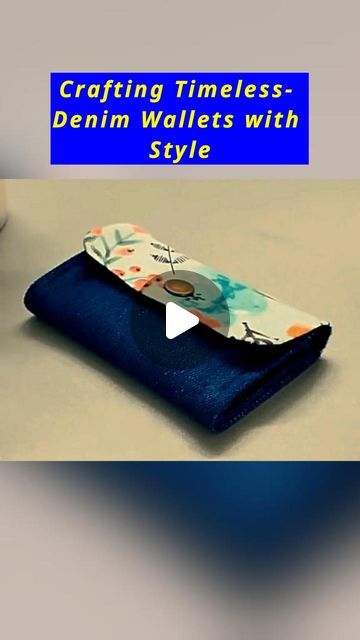 Denim Wallet, Girls Things, Diy Wallet, Denim Diy, Wallet Fashion, Wallets For Women, Wallets, Audio, Wallet