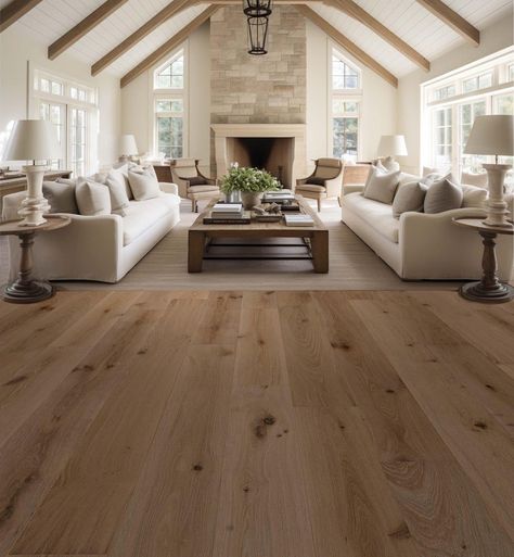 Facebook Hardwood Engineered Flooring, White Oak Floors With White Cabinets, Light Wood Baseboards And Trim, Flooring That Looks Like Wood, New Wood Floors, Wood Furniture With Wood Floors, Cool Toned Wood Floor, Gold Oak Floors, Light Ash Flooring