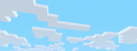 Minecraft Sky, Mc Banner, 트위터 헤더, Funny Banner, Minecraft Banners, 8bit Art, Twitter Header Pictures, Cute Banners, Blue Banner