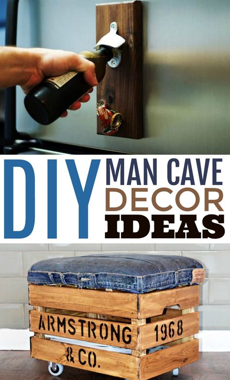 Cave Bedroom Ideas, Man Cave Bedroom Ideas, Diy Man Cave Bar, Diy Man Cave Decor, Man Cave Decor Ideas, Man Cave Bar Stools, Home Decor For Men, Diy Man Cave, Cave Diy