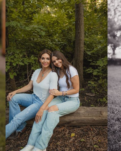 just delivered this gallery and I’m obsessed with how they turned out! This mother/daughter duo is everything 🫶 Daughters Photoshoot, Mother Daughter Senior Picture Ideas, Mother Daughter Outdoor Photoshoot, Mother Daughter Poses Older, Mom And Daughter Senior Pictures, Mother Daughters Fall Photoshoot, Mom And Daughter Pictures Older, Mom And 2 Daughters, Poses With Mom