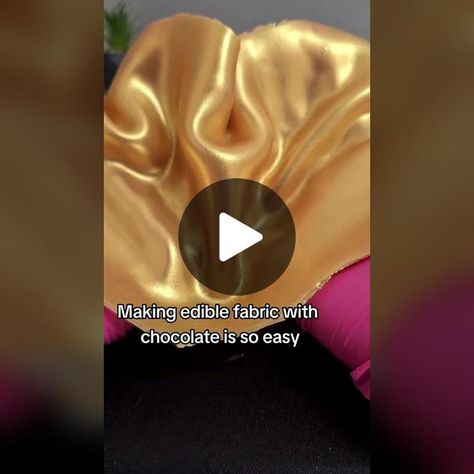 Making gorgeous edible satin fabric with chocolate is so easy! all you... | Cake Decorating | TikTok Edible Silk, Ruffles Tutorial, Edible Fabric, Cake Cover, Edible Cake, White Chocolate, Satin Fabric, Twitter Card, Twitter Image