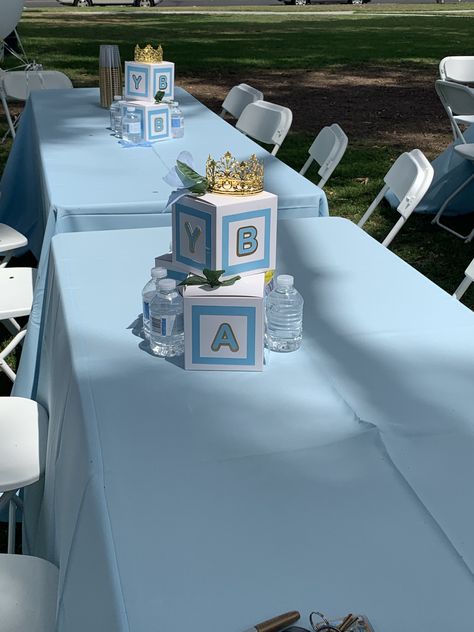 Simple Centerpieces Baby Shower Boys, Baby Shower Table Centerpieces For Boys, Boy Baby Shower Centerpieces Diy, Baby Shower Boy Centerpiece Ideas, Boy Baby Shower Table Decor, Baby Shower Table Centerpieces For Boys Green, Baby Shower Table Decoration Ideas Boy, Baby Boy Center Piece Shower Ideas Diy, Baby Boy Shower Centerpieces