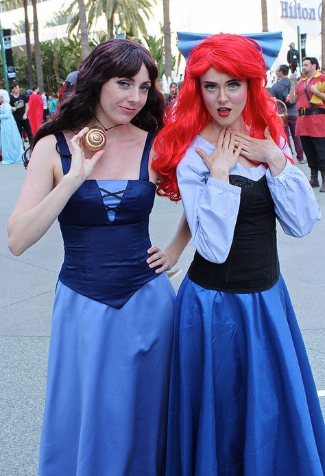 Vanessa and Ariel #Wondercon2014 Ariel Halloween Costume, Ursula Costume, Ariel Costumes, Mermaid Halloween, Running Costumes, Disney Bound Outfits, Scary Costumes, Queen Fashion, Dapper Day