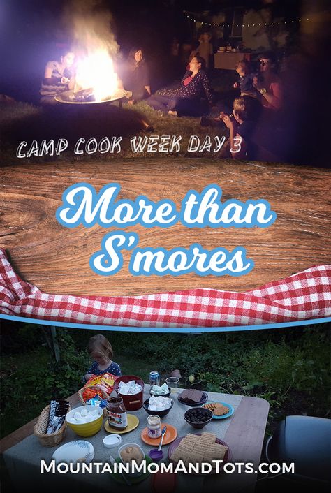 You can roast more than just marshmallows over a fire. Try these tasty campfire cooking ideas. Simple outdoor cooking - Camping food - s\'mores - #mountainmomtots - #outdoorcooking Dutch Oven Camping Recipes, Camping In Ohio, Dutch Oven Camping, Grilled Chicken Skewers, Graham Cracker Cookies, Camping Breakfast, Camping Snacks, Camping Coffee, Dutch Oven Recipes