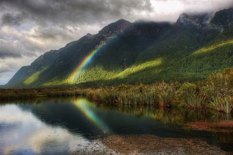 Deep in the South of New Zealand Pc Wallpapers, God's Promise, Jolie Photo, Alam Yang Indah, Beautiful Rainbow, William Shakespeare, Over The Rainbow, Nature Landscape, Kazan