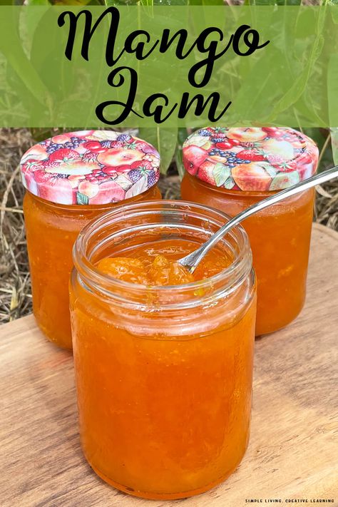 Homemade Mango Jam Jam With Pectin, Root Vegetable Gratin, Pectin Recipes, Mango Jelly, Mango Jam, Baking Crafts, Jam Recipes Homemade, Freezer Jam, Jam And Jelly